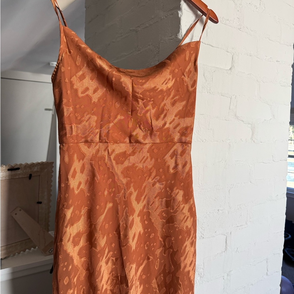 Hutch Kinsley burnt orange size 4  BHLDN Dress